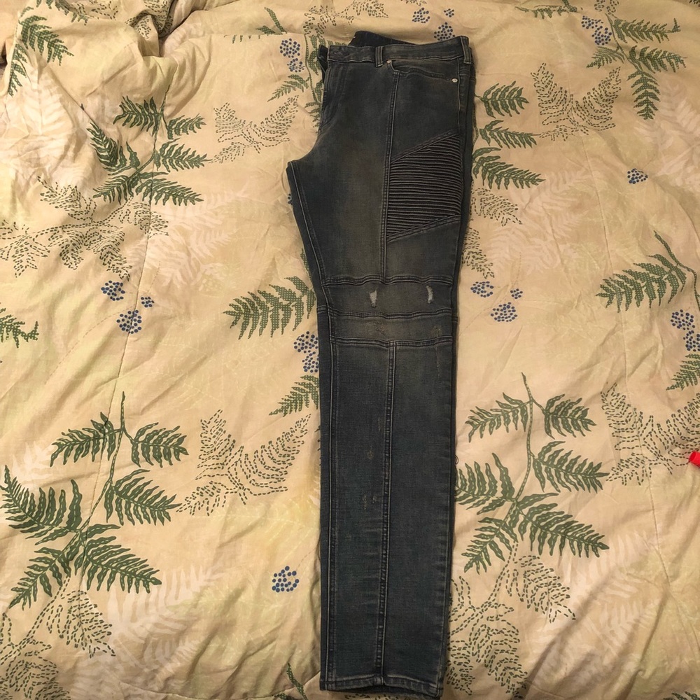 PacSun Men’s Skinny Moto Jeans 38 x 32